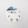 Orecchini in Metallo set da sei stelle e cristalli