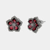 Orecchini in Metallo Lobo Stella Viola Strass