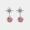 Orecchini in Metallo Lobo Stellina Argento Strass