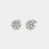 Orecchini in Metallo Lobo Piccolo Cristallo Argento