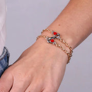 Set in Metallo bracciale magnetico a forma di infinito