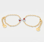 Set in Metallo bracciale magnetico a forma di infinito - BYSIMON gioielli