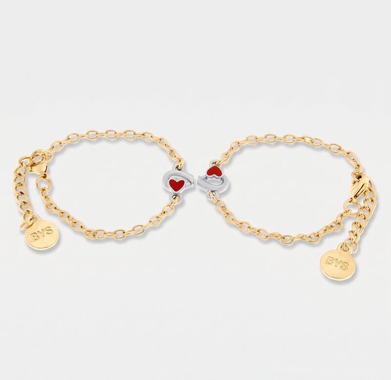 Set in Metallo bracciale magnetico a forma di infinito - BYSIMON gioielli