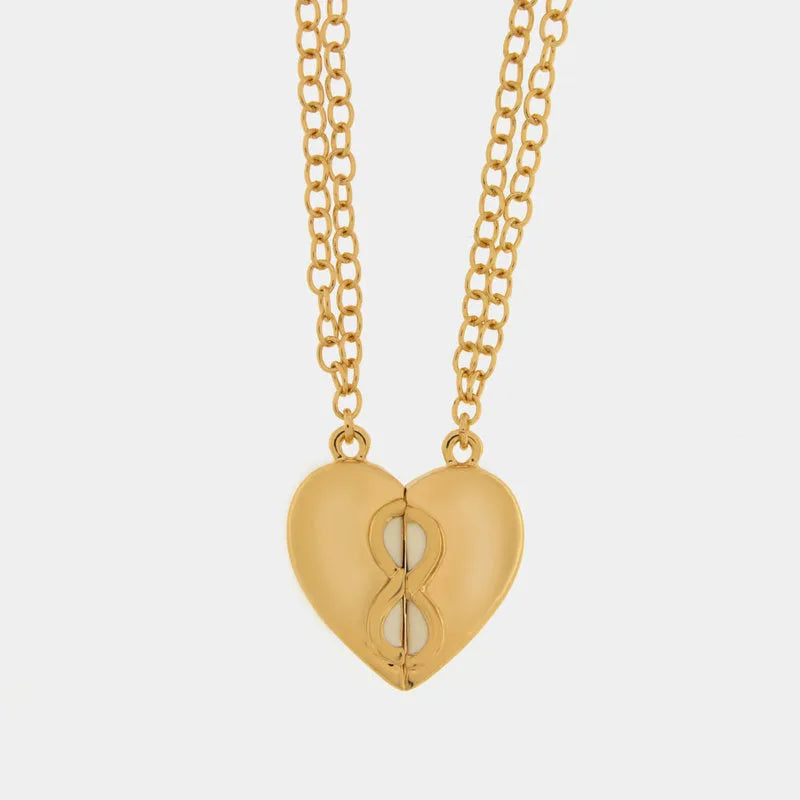 Set in Metallo collana magnetica a forma di cuore