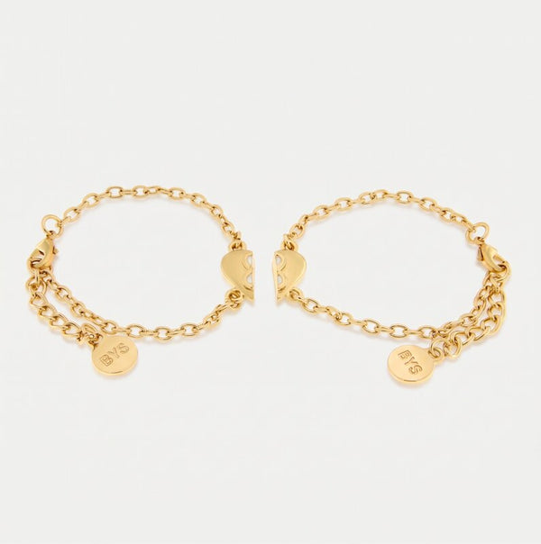 Set in Metallo bracciale magnetico a forma di cuore - BYSIMON gioielli