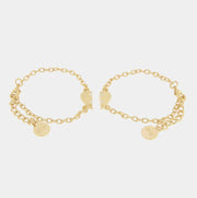Set in Metallo bracciale magnetico a forma di cuore