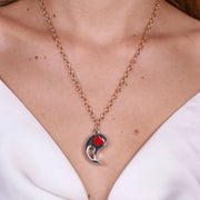 Set in Metallo collana magnetica a forma di ying yang