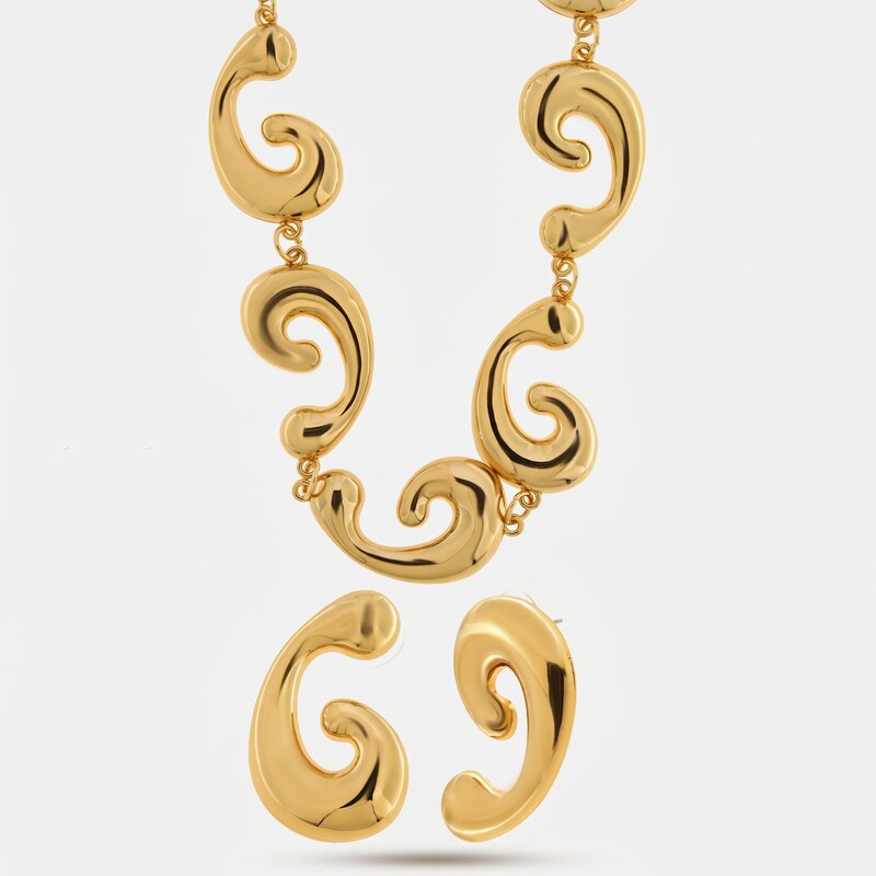 Set in Metallo in stile antico gold - BYSIMON gioielli