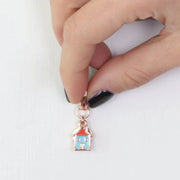 Ciondolo in Metallo  casa impreziosita da smalti colorati