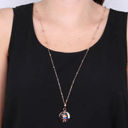 Ciondolo in Metallo con simbolo bimbo impreziosito da smalti colorati