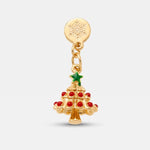 Ciondolo in Metallo con albero di Natale