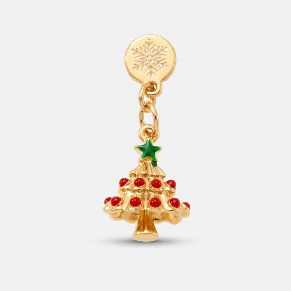 Ciondolo in Metallo con albero di Natale