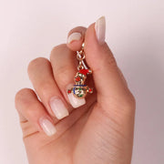 Ciondolo in Metallo con pupazzo di neve