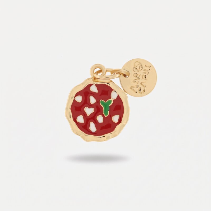 Ciondolo pizza margherita napoletana | regalo portafortuna originale | BYSIMON