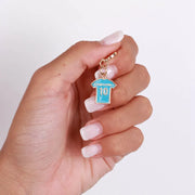 Ciondolo in Metallo con maglia azzurra del Napoli e numero 10