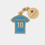 Ciondolo in Metallo con maglia azzurra del Napoli e numero 10 AMONAPOLI - gioiello BySimon