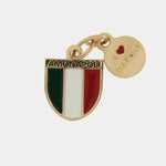 Ciondolo in Metallo con tricolore italiano AMONAPOLI - gioiello BySimon