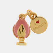 Ciondolo in Metallo con pumo rosa