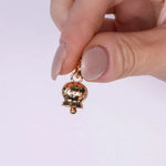 Ciondolo in Metallo con campanella gold scritta capri
