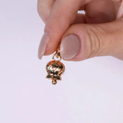 Ciondolo in Metallo con campanella gold scritta capri