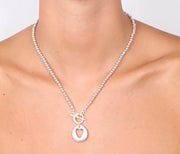 Collana in Metallo con pendente forma cuore