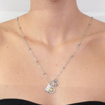 Collana in Metallo con carretto siciliano pendente impreziosito da smalti colorati SICILY - gioiello BySimon