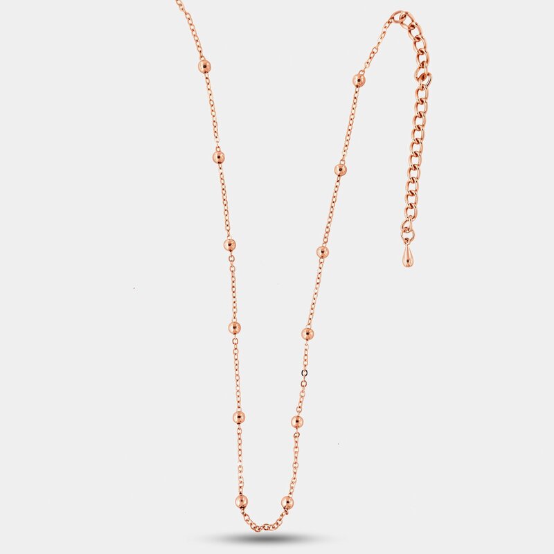 Collana in Metallo Catena lunga con palline - BYSIMON gioielli