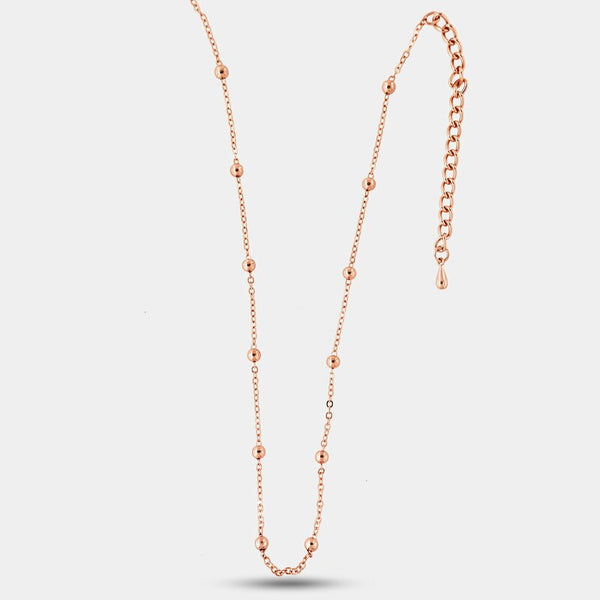 Collana in Metallo Catena lunga con palline - BYSIMON gioielli