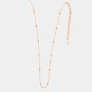 Collana in Metallo Catena lunga con palline