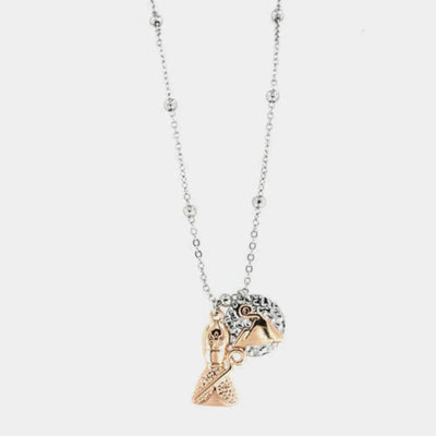 Collana con San Gennaro e Vesuvio | regali portafortuna napoletani | BYSIMON