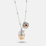 Collana con Pulcinella e Vesuvio | regalo portafortuna napoletano | BYSIMON