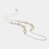 Collana in Metallo lunga con ovali bicolore