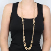 Collana in Metallo groumette a catena lunga