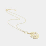 Collana in Metallo con medaglione pendente disegno faraglioni