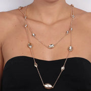 Collana in Metallo  placcata oro giallo con ciondoli