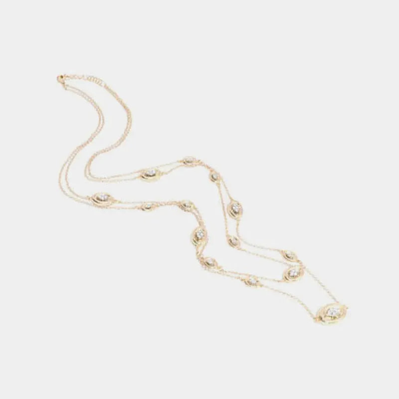 Collana in Metallo  placcata oro giallo con ciondoli