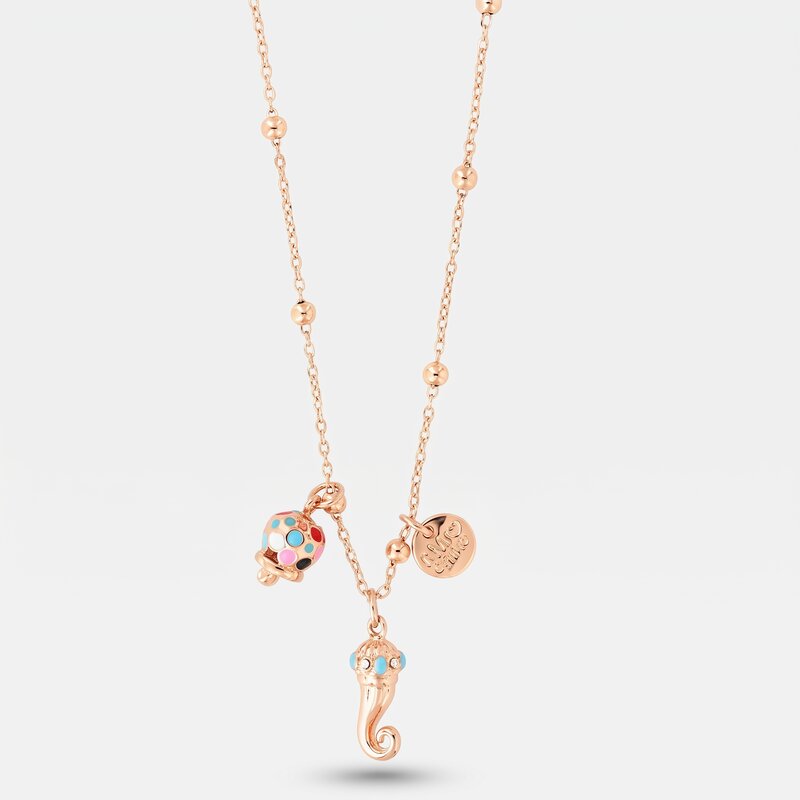 Collana in metallo con corno portafortuna napoletano | cornetto napoletano | BYSIMON
