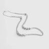 Collana in Metallo Elegante, a catena lunga multifilo impreziosita da anelli intrecciati