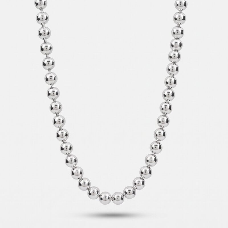 Collana in Metallo maglia sfere - BYSIMON gioielli