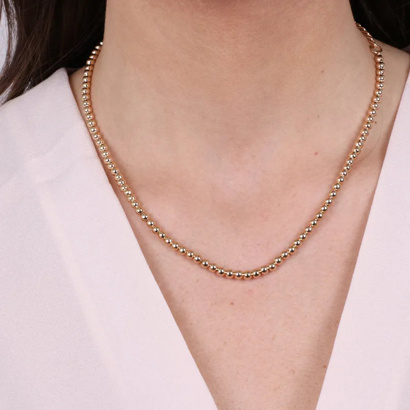 Collana in Metallo maglia sfere
