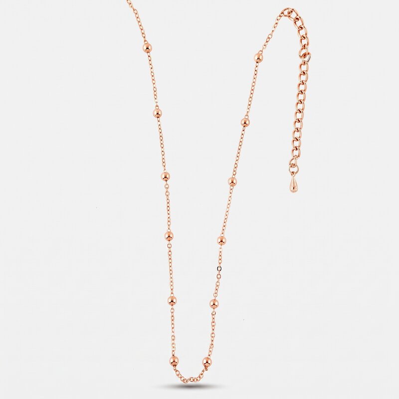 Collana in Metallo Catena con palline - BYSIMON gioielli