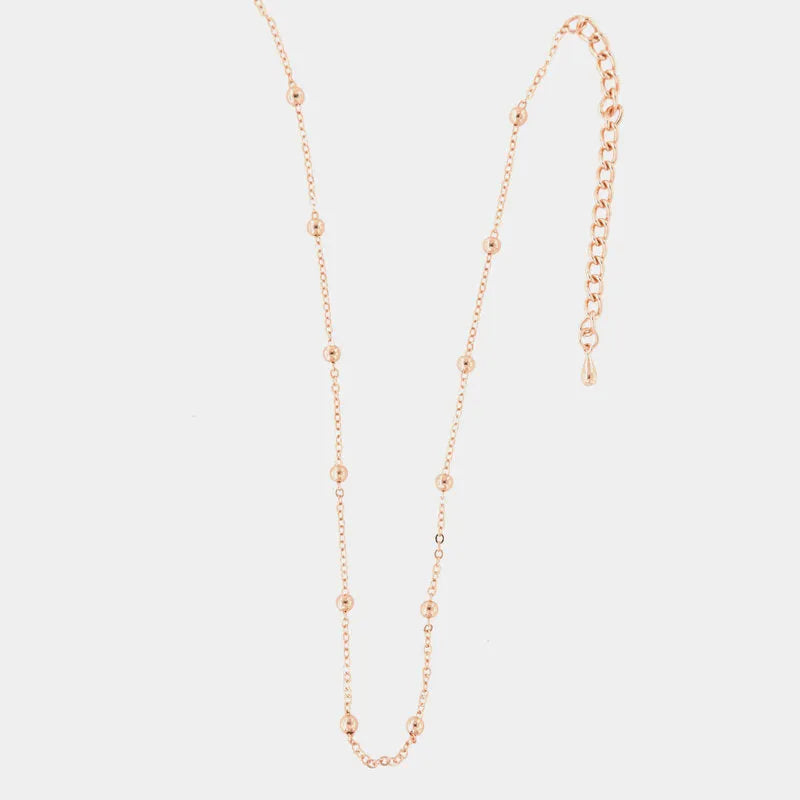 Collana in Metallo Catena con palline