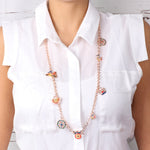 Collana in Metallo con charms siciliani, coffa siciliana, trinacria SICILY - gioiello BySimon