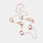 Collana in Metallo a catena lunga impreziosita da elementi lucidi