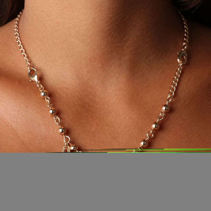 Collana in Metallo con pendenti impreziositi da smalti a forma di lucchetto, bimba, cuore, bimbo e casa con cuore