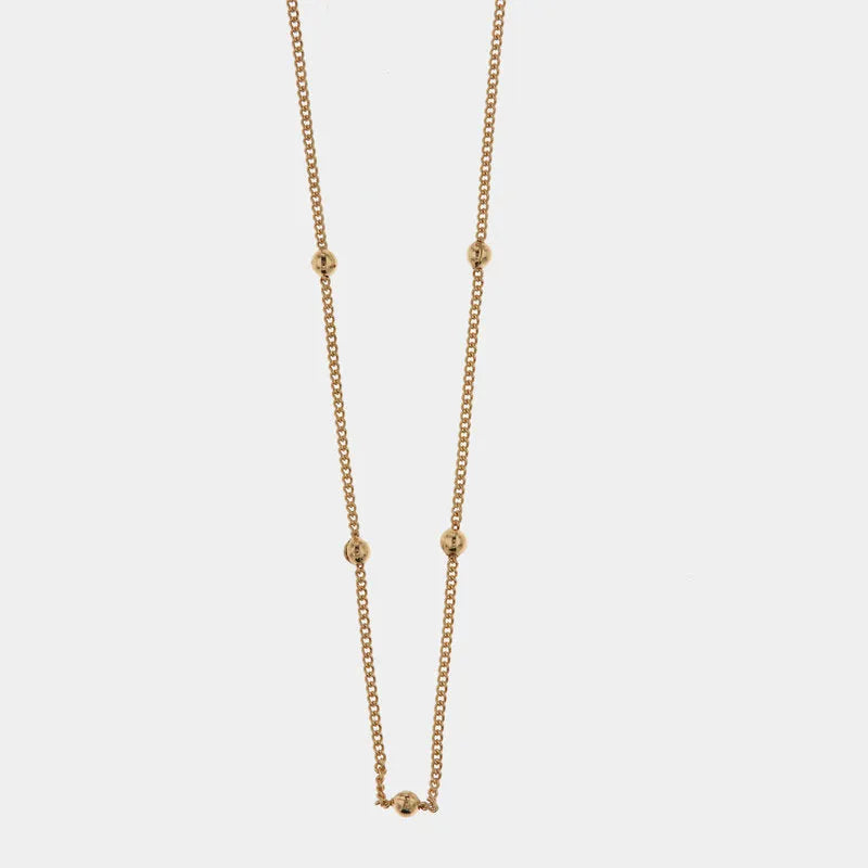 Collana in Metallo Catena con palline