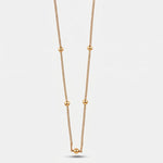 Collana in Metallo Catena con palline - BYSIMON gioielli