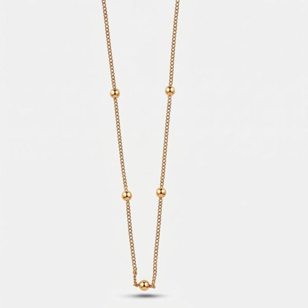 Collana in Metallo Catena con palline - BYSIMON gioielli