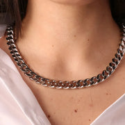 Collana in Metallo con intrecci di catene