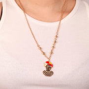 Collana in Metallo moretto di Venezia con zirconi